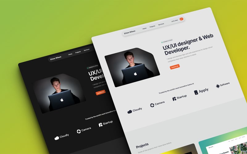 uxoria creative uxui designer amp web developer html portfolio template original