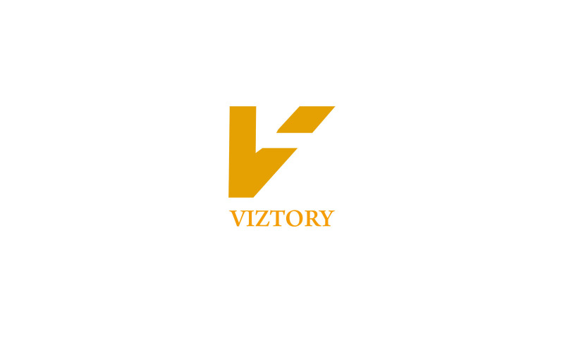 v letter monogram logo template original