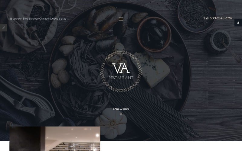 va restaurant joomla template original