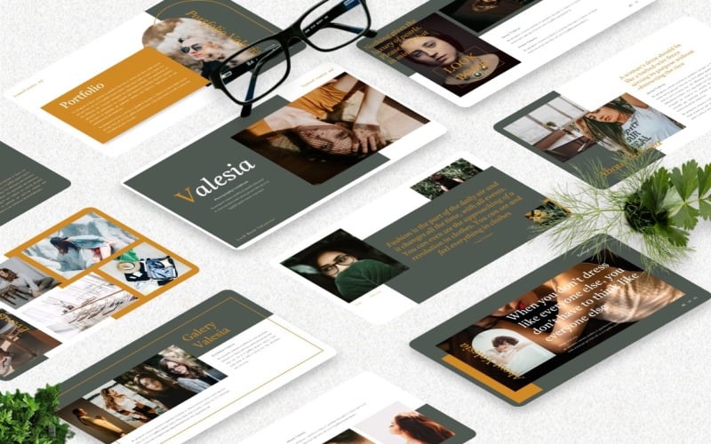 valesia photography powerpoint template original