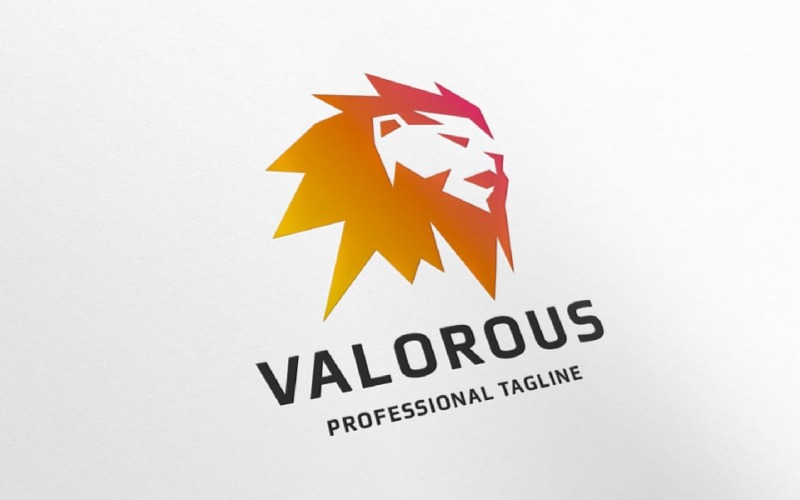 valorous lion pro business logo original