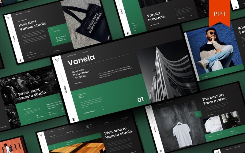 vanela business powerpoint template original