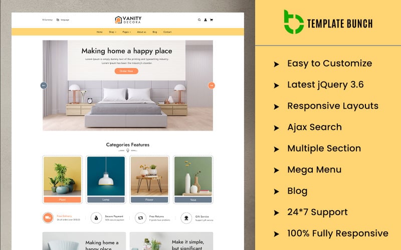 vanity decora responsive prestashop theme for ecommerce original
