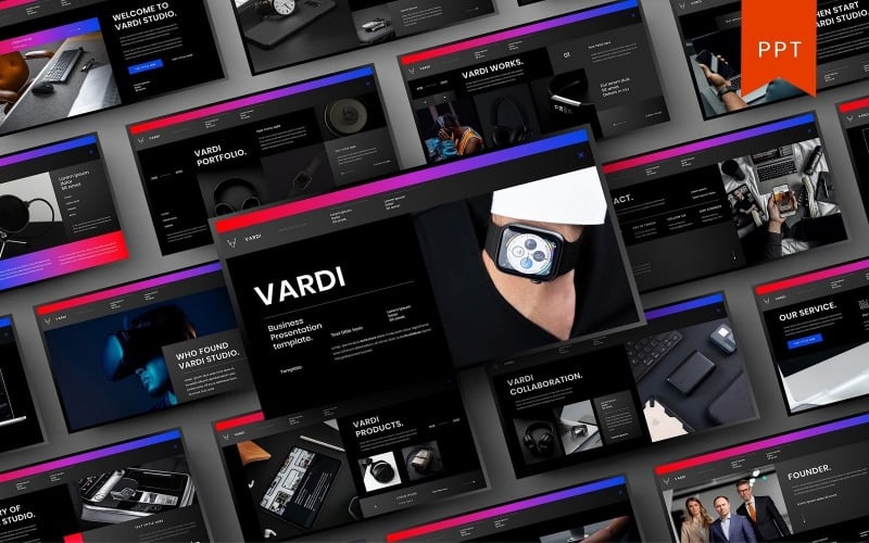 vardi business powerpoint template original