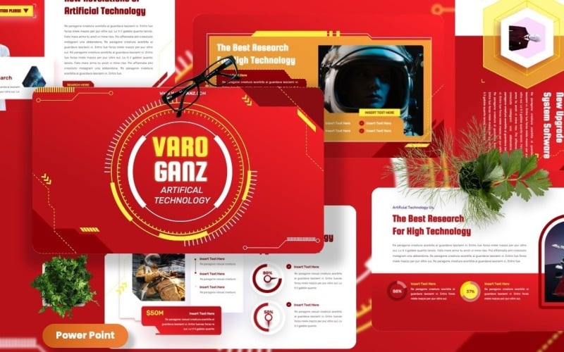 varoganz tehcnology powerpoint templates original