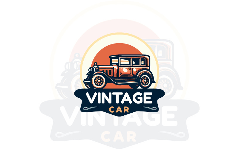 vector vintage car logo design logo design original