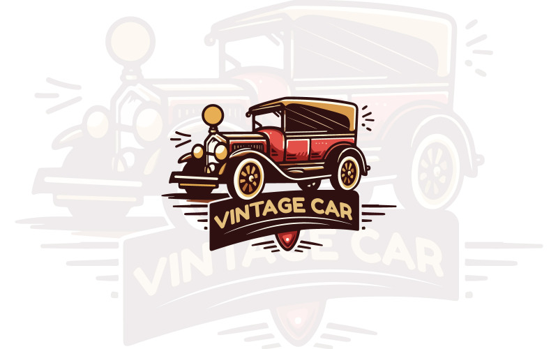 vector vintage car logo design logo presentation original