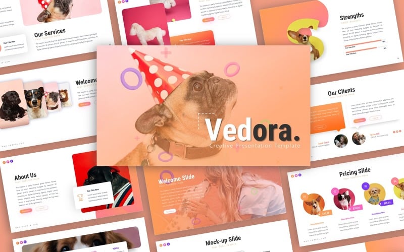 vedora creative presentation powerpoint template original