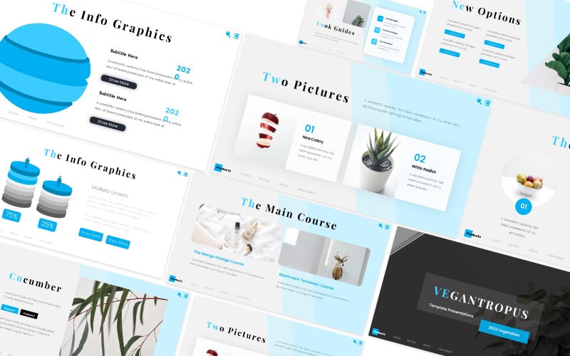 vegantropus powerpoint template original