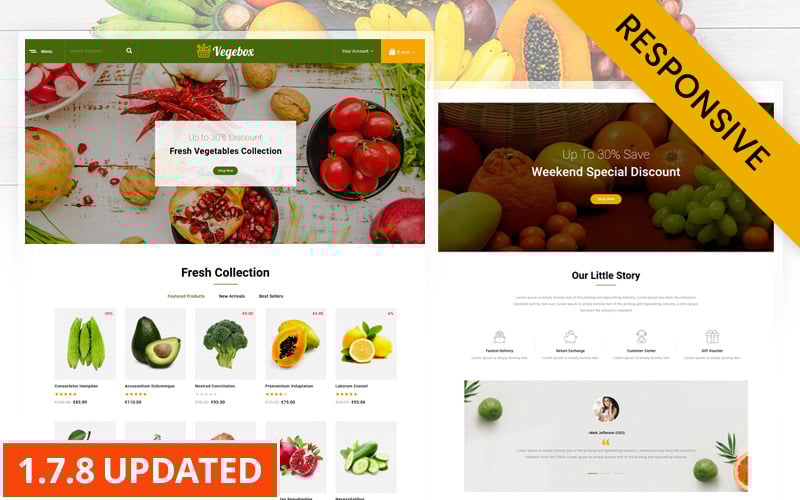 vegebox vegetables store prestashop theme original