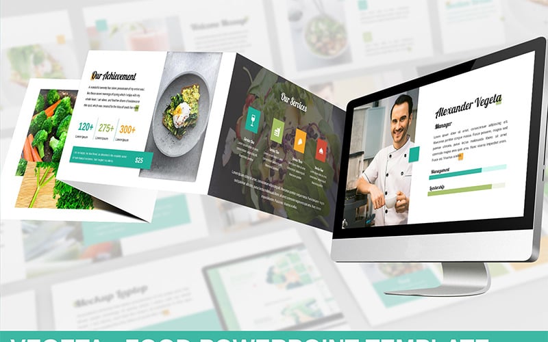 vegeta food powerpoint template original