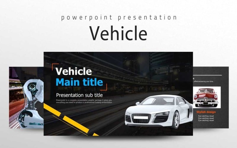 vehicle presentation powerpoint template original