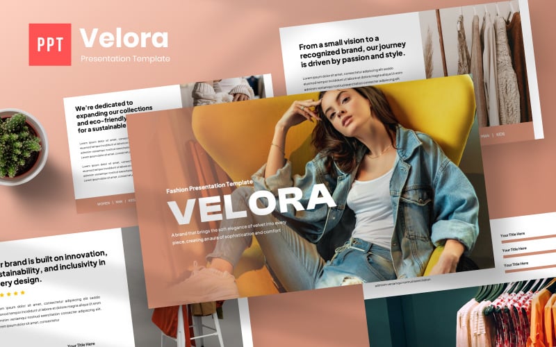 velora fashion powerpoint template original