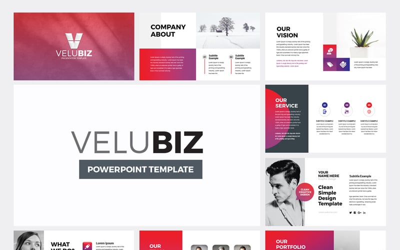 velubiz creative business powerpoint template original