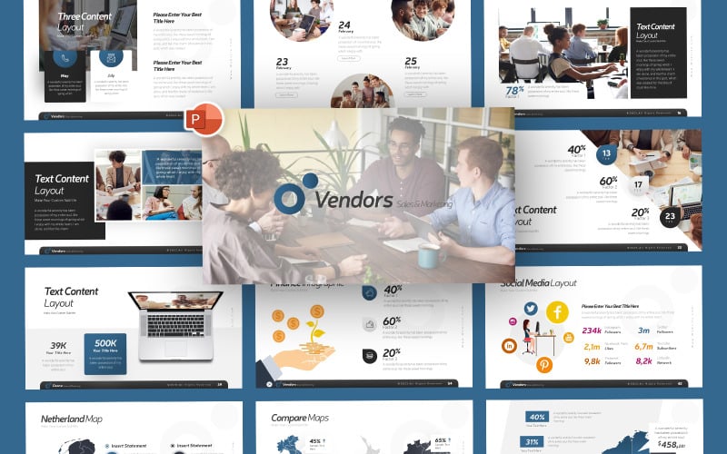 vendors sales marketing powerpoint template original
