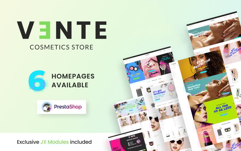 vente cosmetics store clean bootstrap ecommerce original