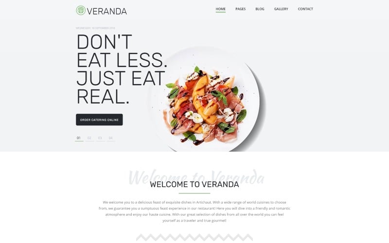 veranda cafe and restaurant multipage elegant joomla template original