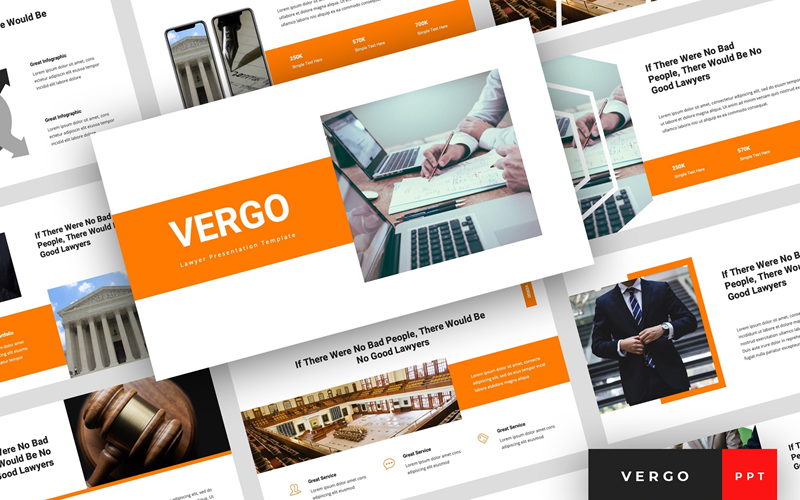 vergo lawyer presentation powerpoint template original
