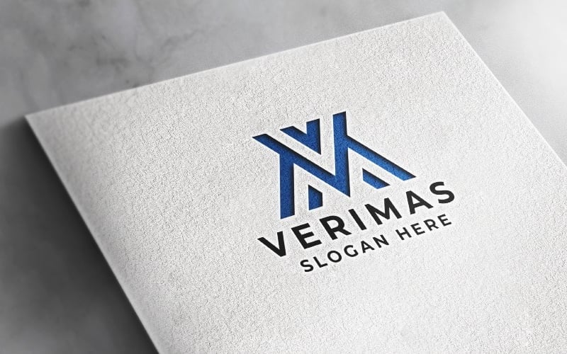 verimas letter v and m logo original