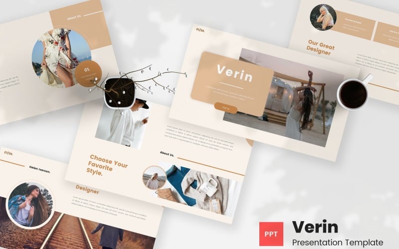 verin bohemian fashion powerpoint template original