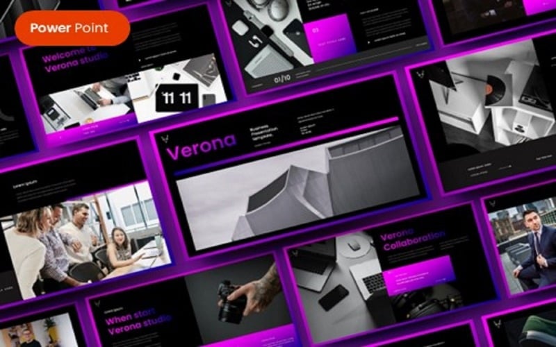 verona business powerpoint template original