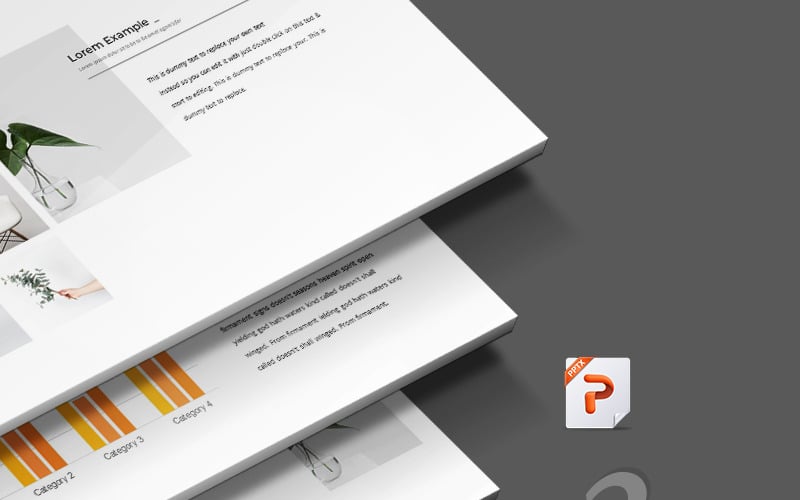 very clean presentation pack powerpoint template original