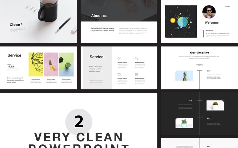 very i clean powerpoint template original