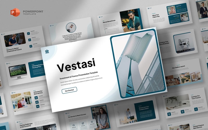 vestasi investment amp finance powerpoint template original