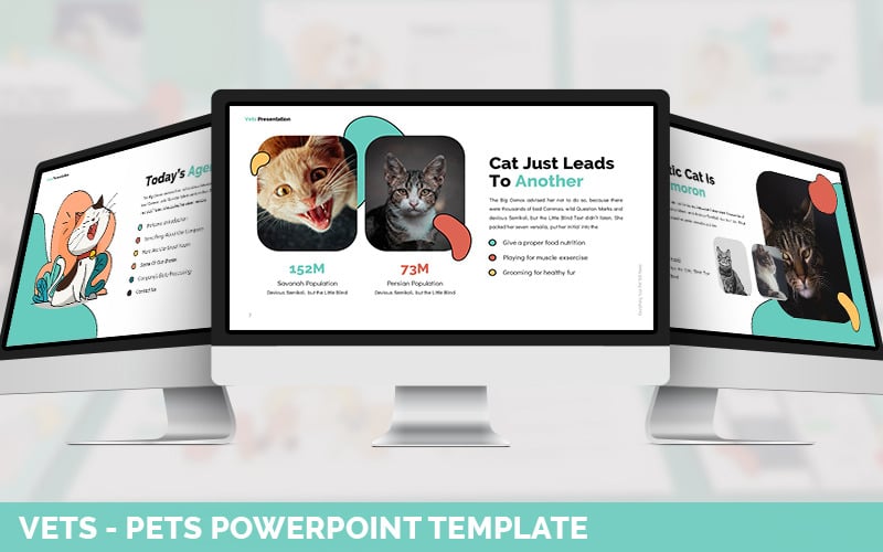 vets pets powerpoint template original