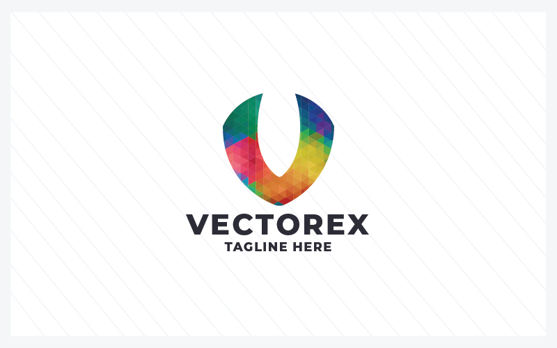 vextorex letter v pro logo template original