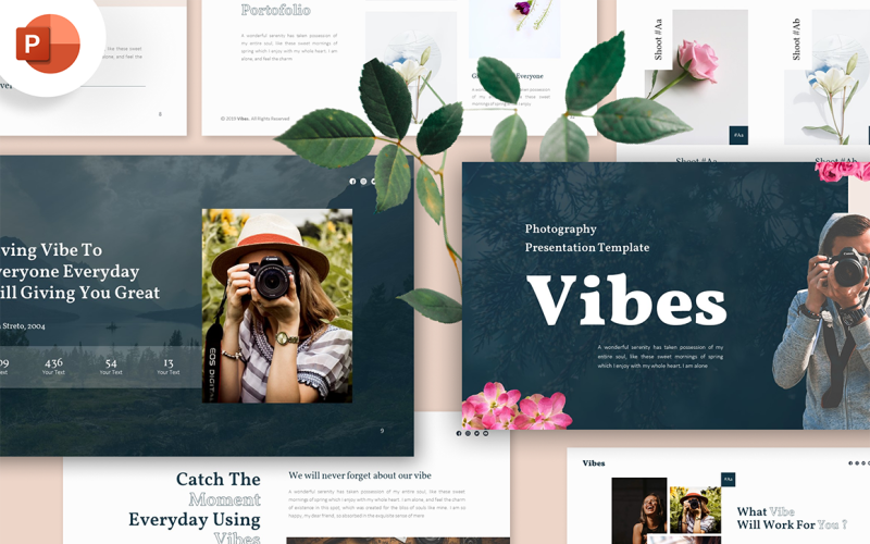 vibes photography powerpoint template original