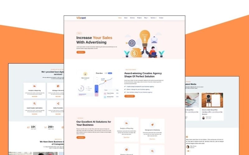 vibrant business amp it solutions multipurpose responsive html template original