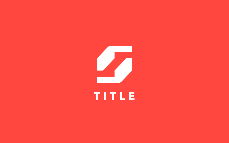 vibrant playful s asymmetrical tech modern monogram logo original