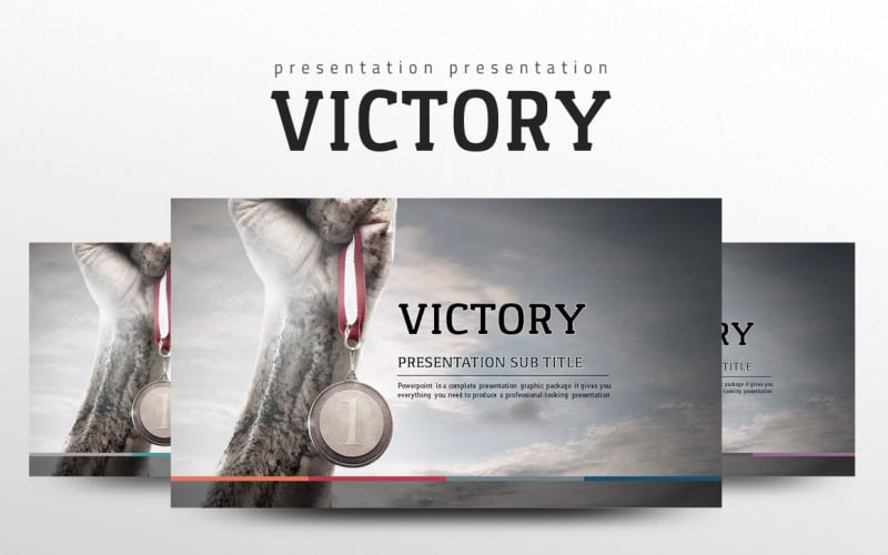 victory powerpoint template original