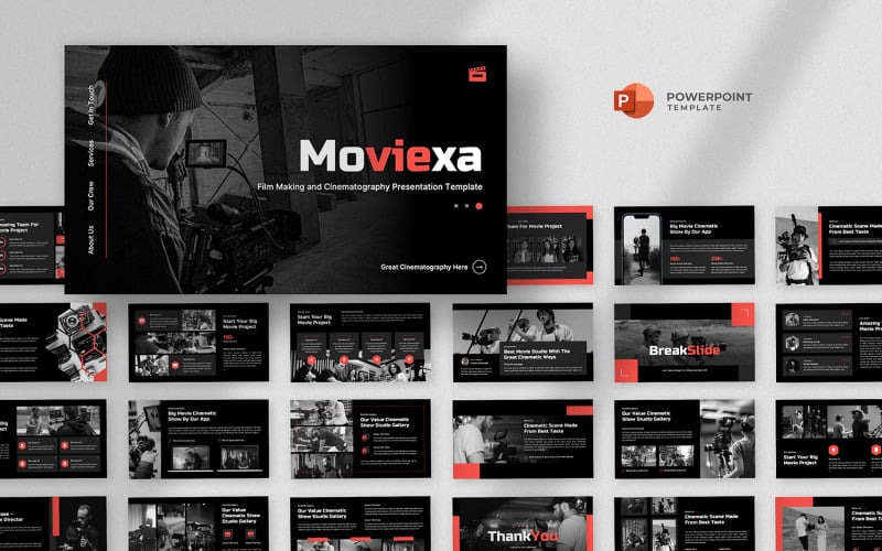 video and film production powerpoint template original