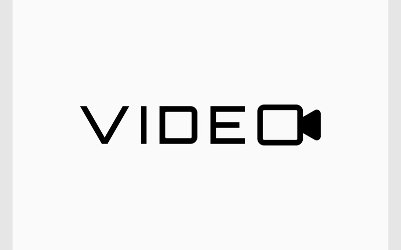 video camera wordmark text logo original