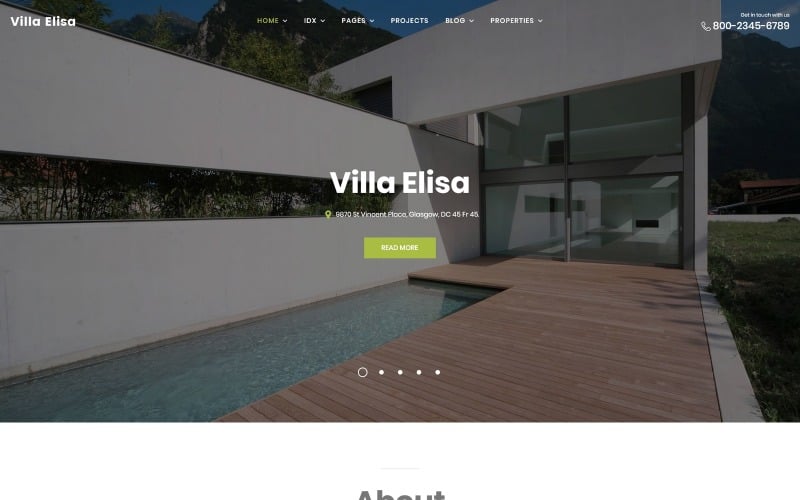 villa elisa real estate responsive wordpress theme original