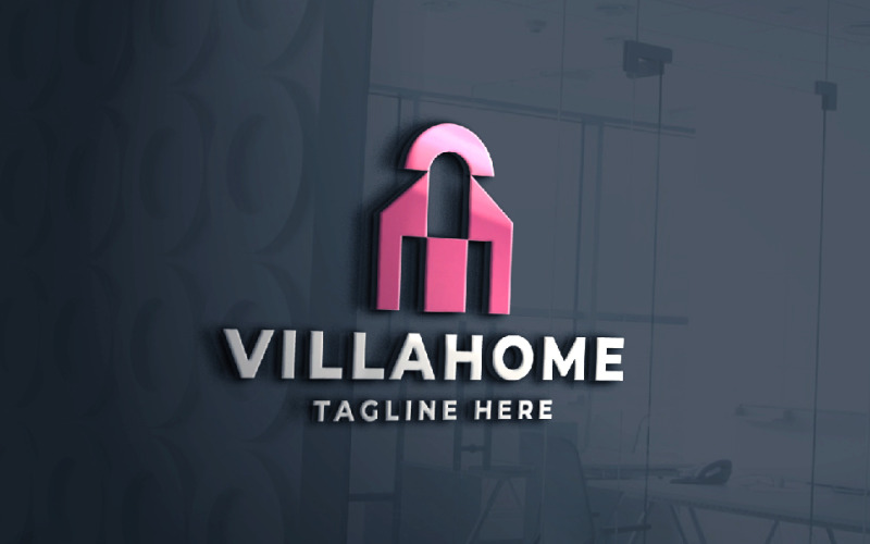 villa home pro logo template original