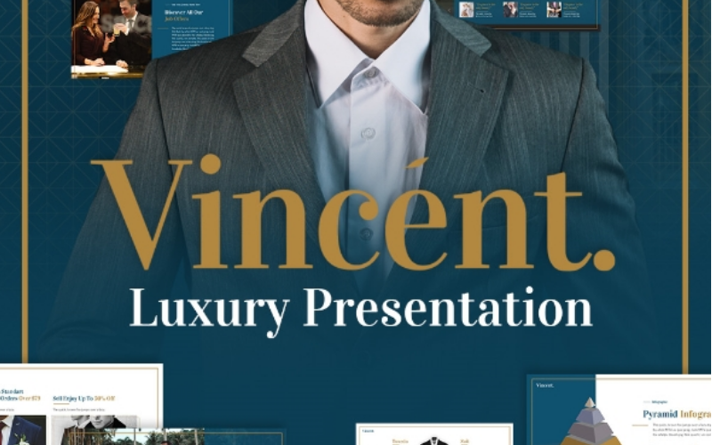 vincent luxury presentation fully animated powerpoint template original