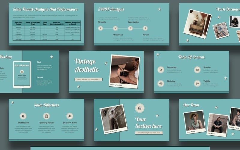 vintage aesthetic powerpoint original