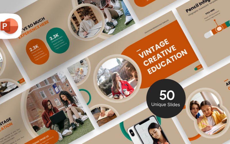vintage creative education presentation template original