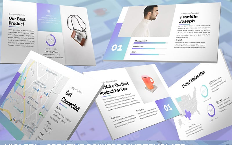 violeta creative powerpoint template original