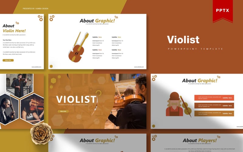 violist powerpoint template original