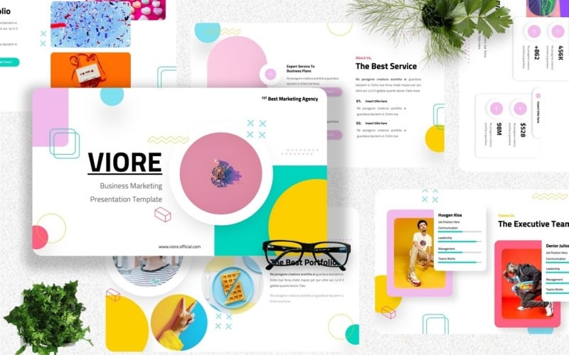 viore marketing powerpoint template original