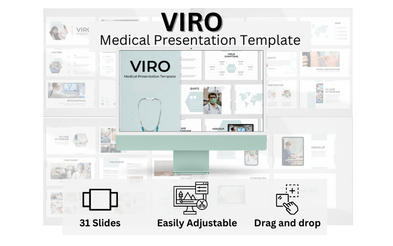 viro medical presentation powerpoint template original