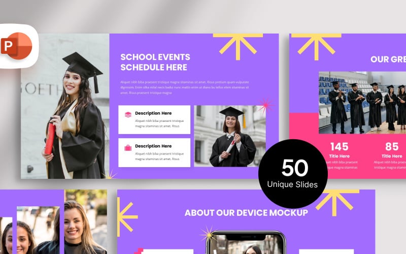 virtual graduation presentation template original