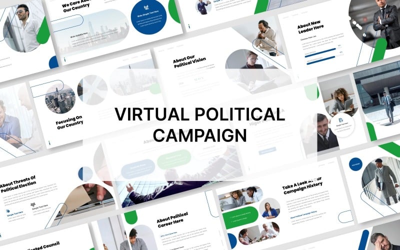 virtual political campaign powerpoint template presentation original