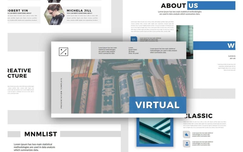 virtual powerpoint presentation template original