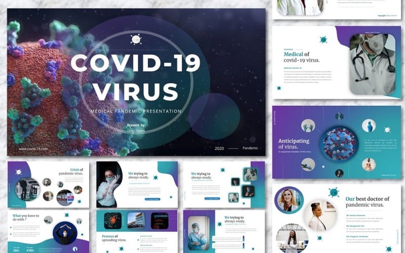 virus medical powerpoint template original