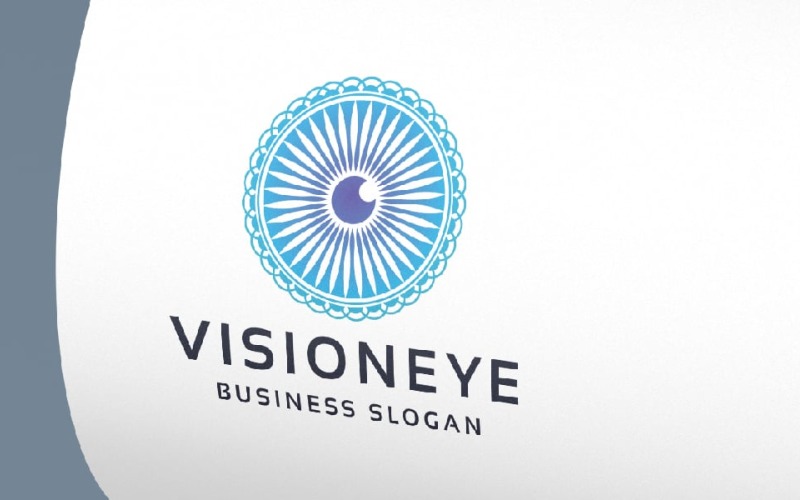 vision eye lens logo template original